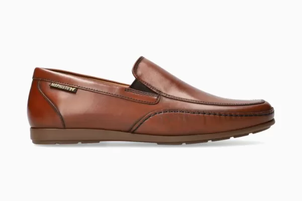 Andreas Cognac Accessible Mephisto Mocassins Homme
